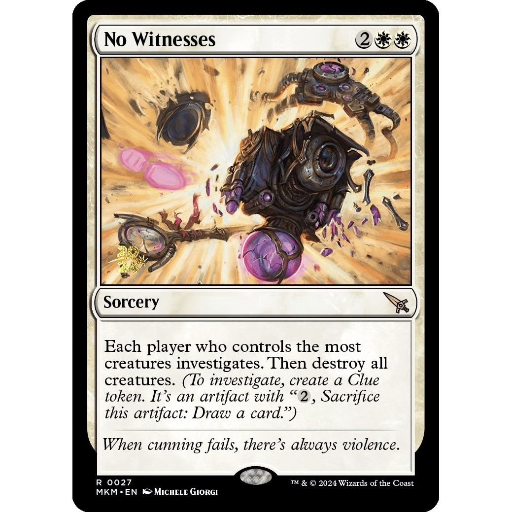 Image for No Witnesses (27) (PRE) - Magic: The Gathering