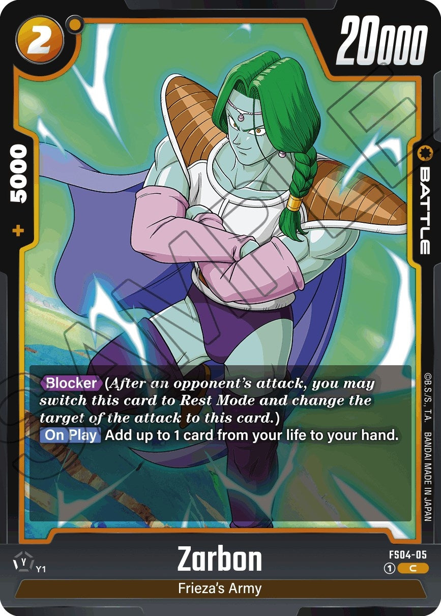 Image for Zarbon (FS04-05) (FS04) - Dragon Ball Super: Fusion World