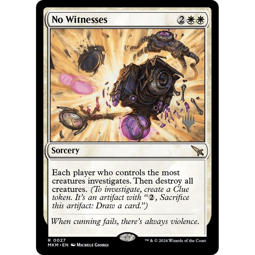 Image for No Witnesses (27) (PPMKM) - Magic: The Gathering
