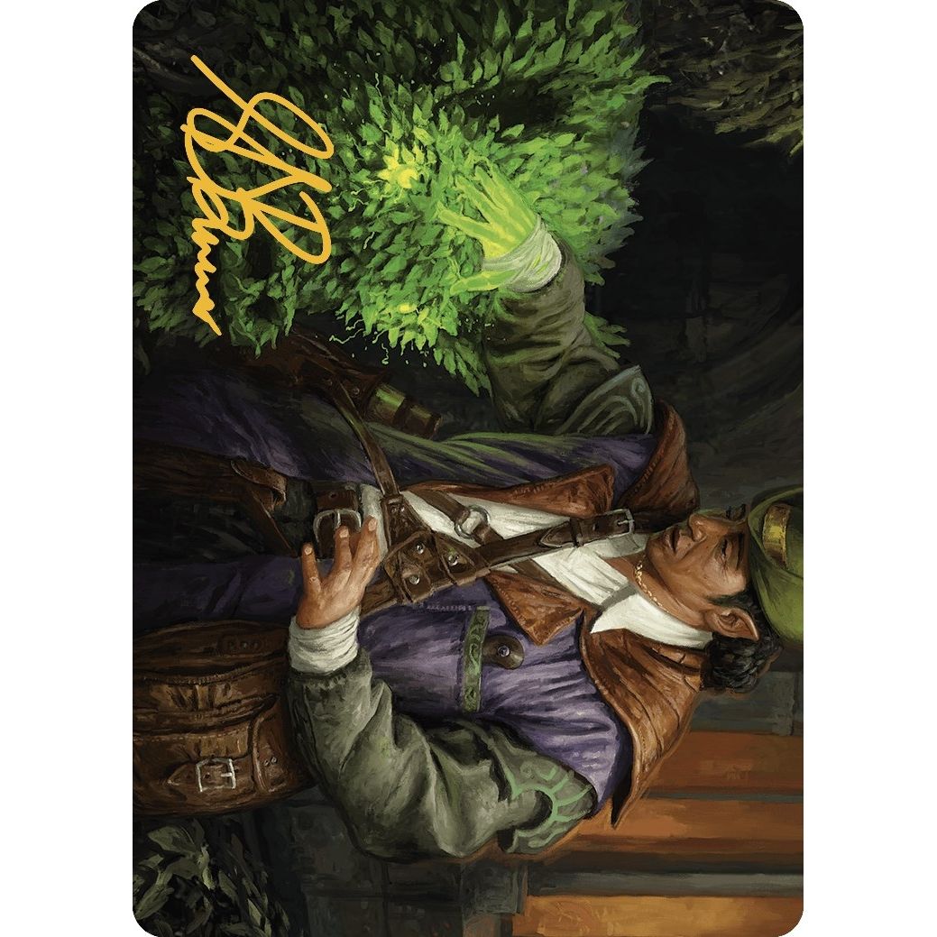 Image for Hedge Whisperer Art Card (Gold-Stamped Signature) (14) (ASMKM) - Magic: The Gathering