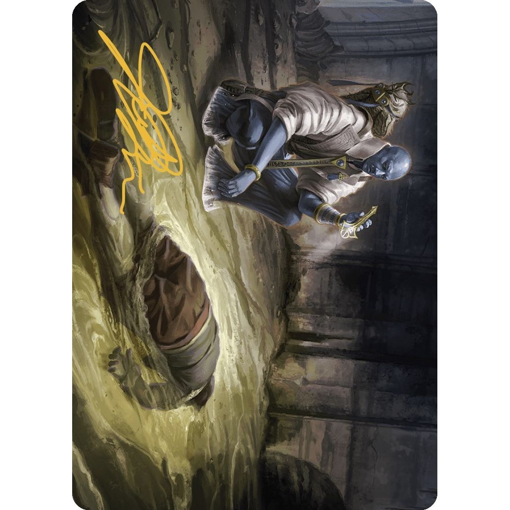Image for Drag the Canal Art Card (Gold-Stamped Signature) (19) (ASMKM) - Magic: The Gathering