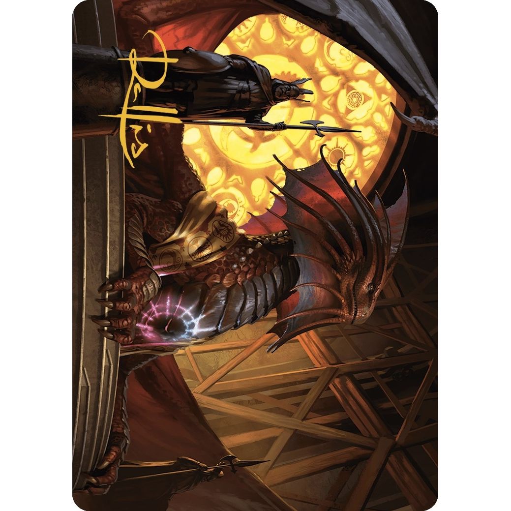 Image for Niv-Mizzet, Guildpact Art Card (21/49) (Gold-Stamped Signature) (21) (ASMKM) - Magic: The Gathering