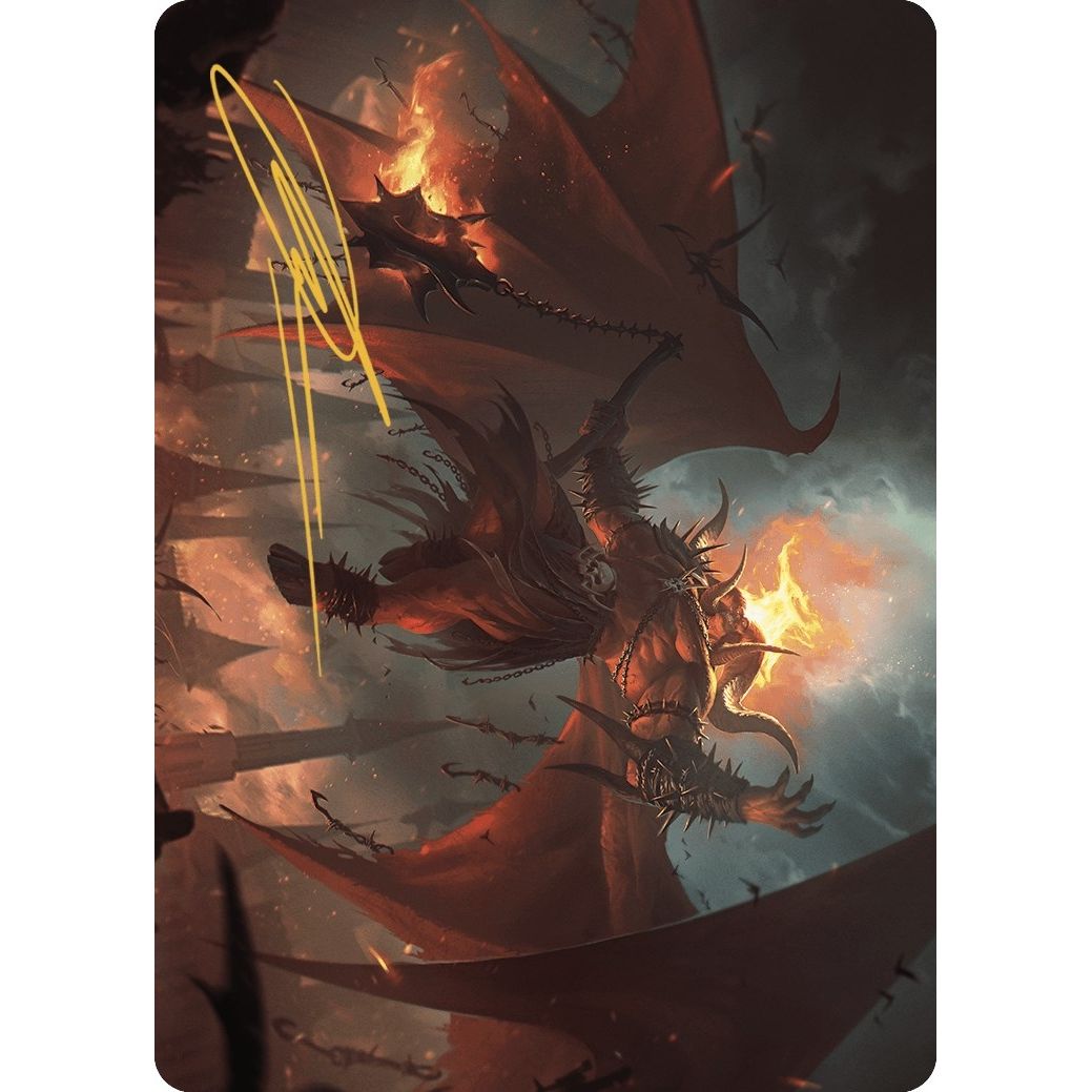 Image for Rakdos, Patron of Chaos Art Card (22/49) (Gold-Stamped Signature) (22) (ASMKM) - Magic: The Gathering