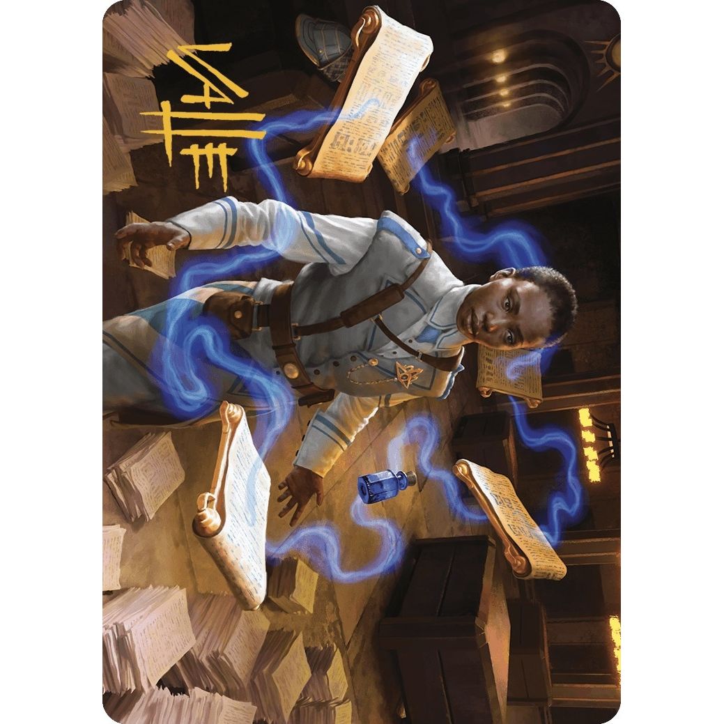 Image for Case File Auditor Art Card (Gold-Stamped Signature) (3) (ASMKM) - Magic: The Gathering