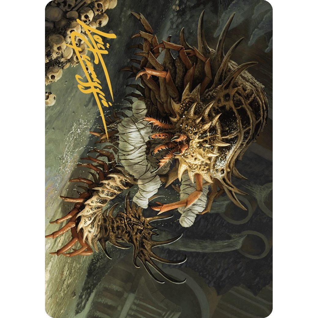 Image for Rot Farm Mortipede Art Card (Gold-Stamped Signature) (10) (ASMKM) - Magic: The Gathering
