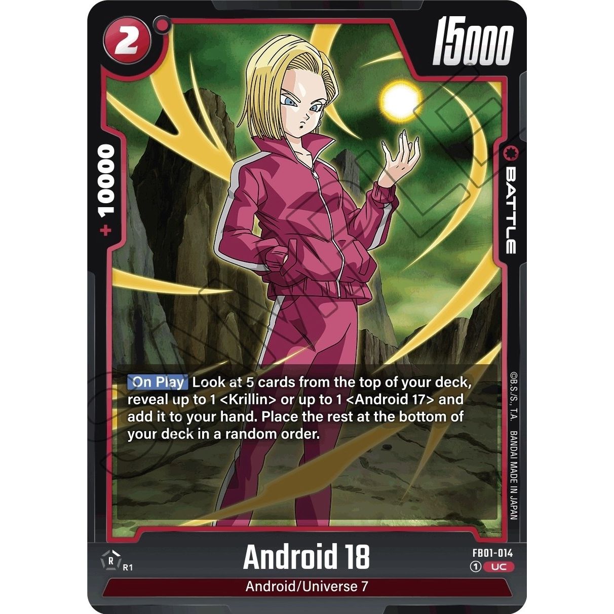 Image for Android 18 - FB01-014 (FB01-014) (FB01) - Dragon Ball Super: Fusion World