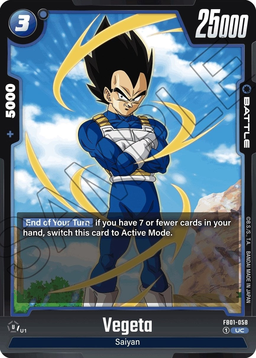Image for Vegeta - FB01-058 (FB01-058) (FB01) - Dragon Ball Super: Fusion World