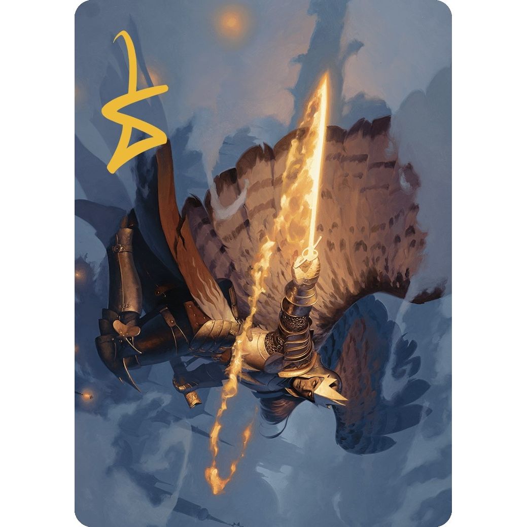 Image for Aurelia's Vindicator Art Card (Gold-Stamped Signature) (1) (ASMKM) - Magic: The Gathering