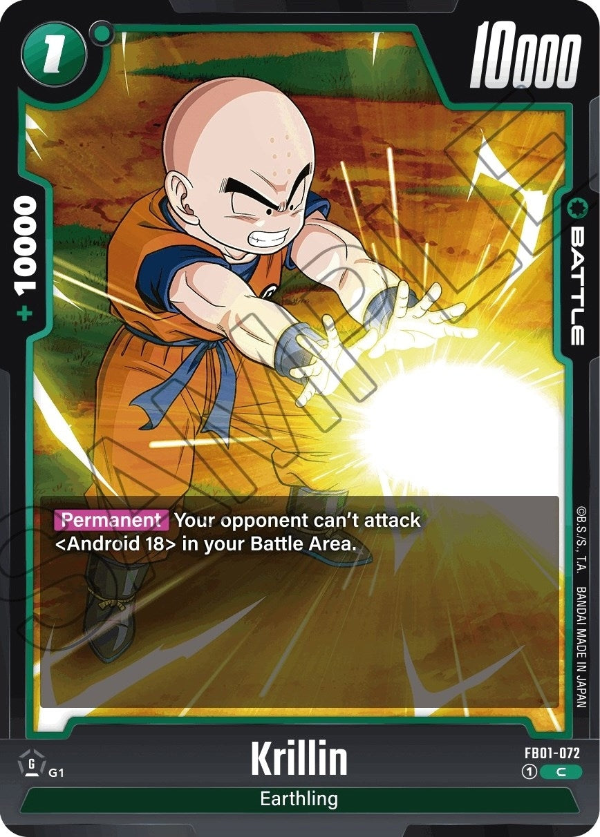 Image for Krillin - FB01-072 (FB01-072) (FB01) - Dragon Ball Super: Fusion World