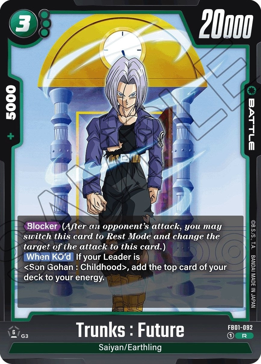 Image for Trunks : Future - FB01-092 (FB01-092) (FB01) - Dragon Ball Super: Fusion World