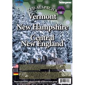 Image for Age of Steam Expansion: Vermont, New Hampshire & Central New England - Boardgames