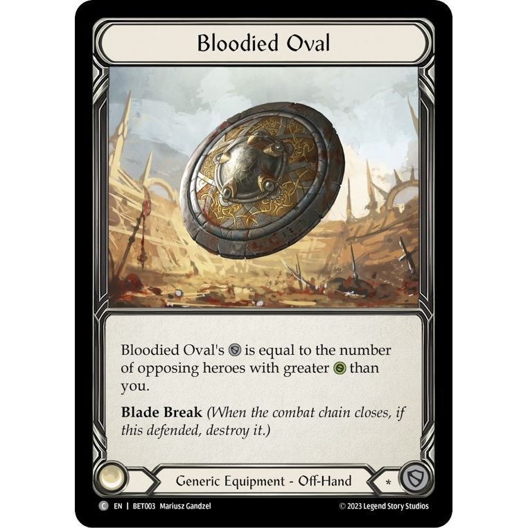 Image for Bloodied Oval (BET003) - Flesh and Blood TCG
