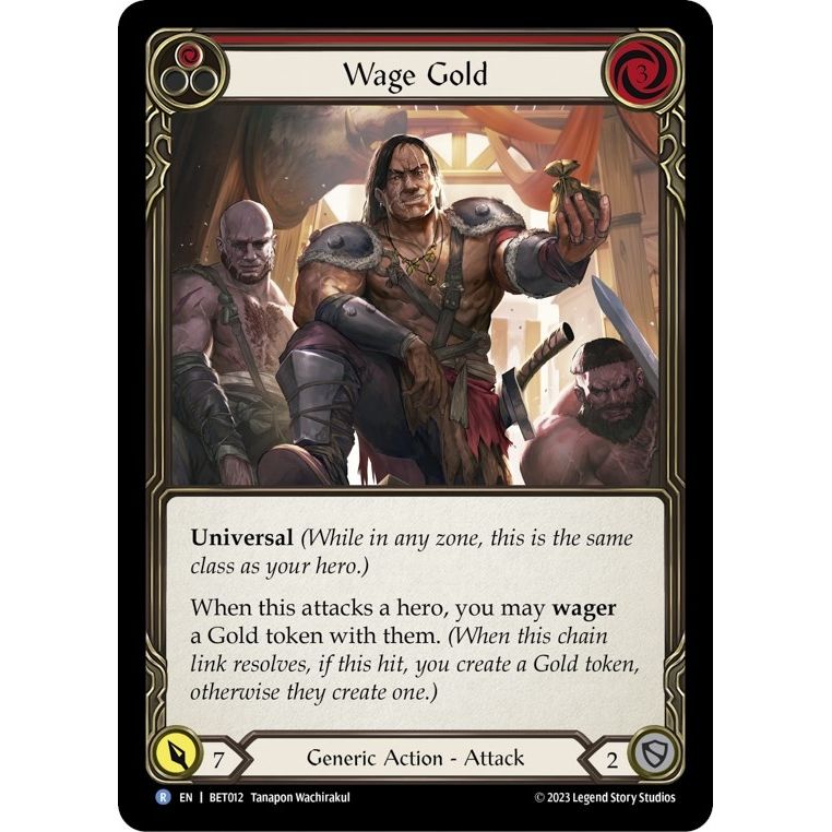 Image for Wage Gold (Red) (BET012) - Flesh and Blood TCG