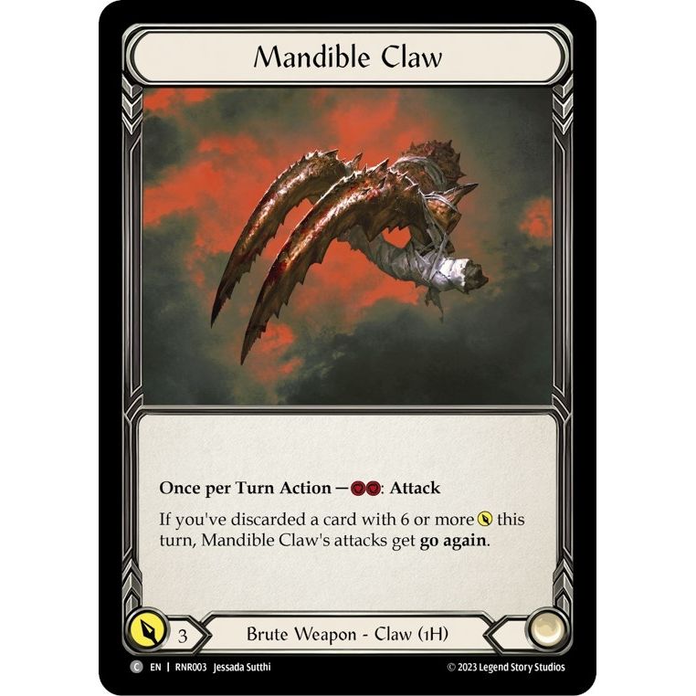 Image for Mandible Claw (RNR003) - Flesh and Blood TCG
