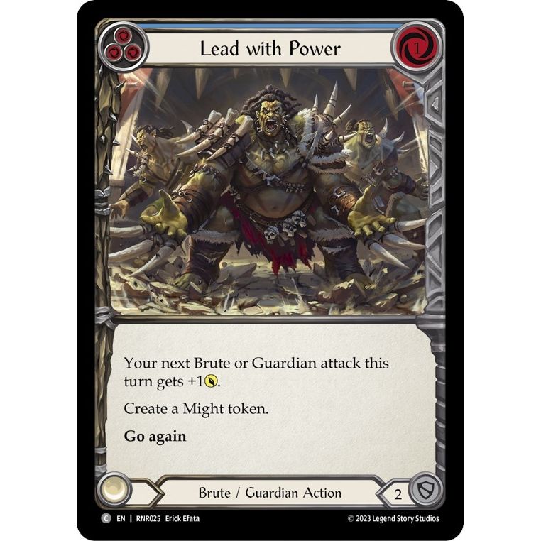 Image for Lead with Power (Blue) (RNR025) - Flesh and Blood TCG