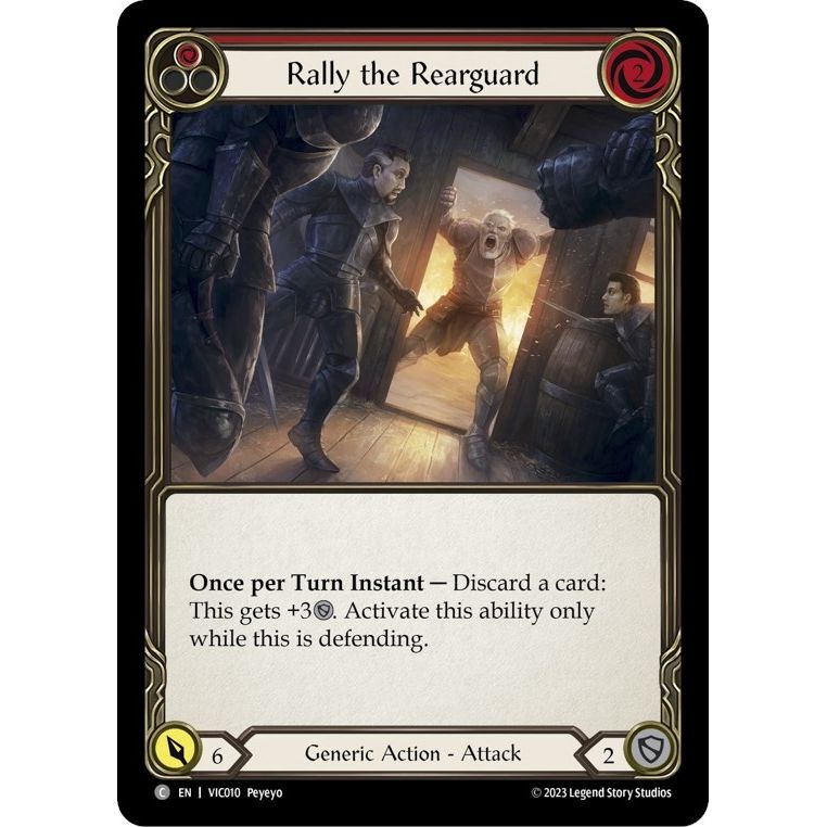 Image for Rally the Rearguard (Red) (VIC010) - Flesh and Blood TCG