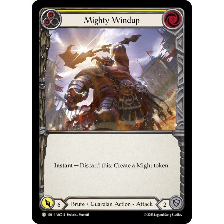 Image for Mighty Windup (Yellow) (VIC015) - Flesh and Blood TCG