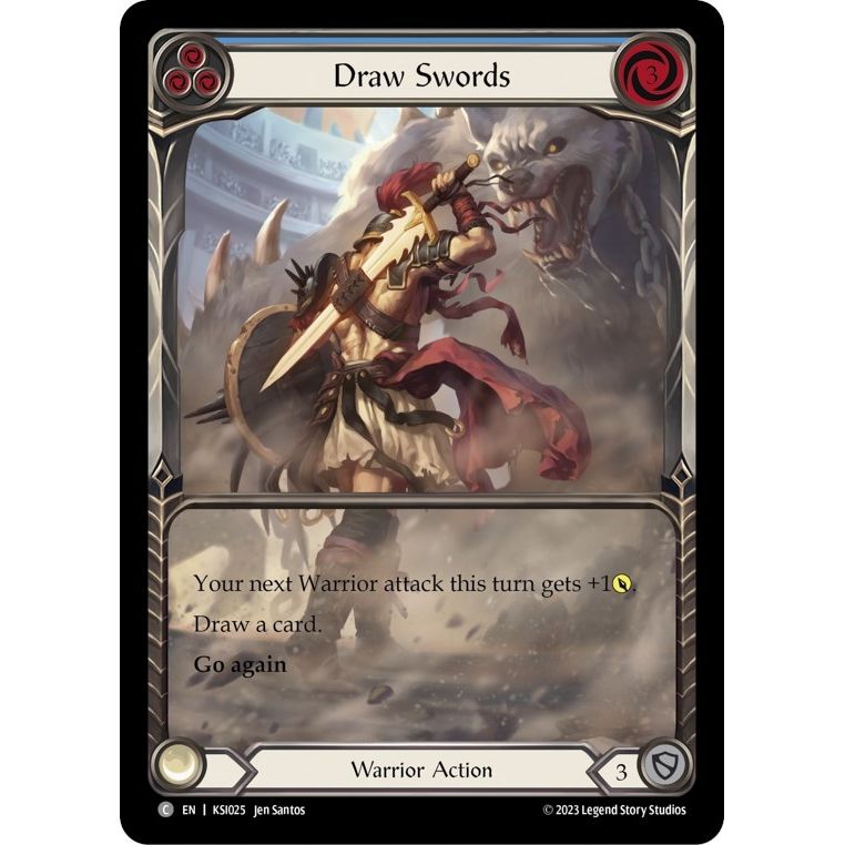 Image for Draw Swords (Blue) (KSI025) - Flesh and Blood TCG