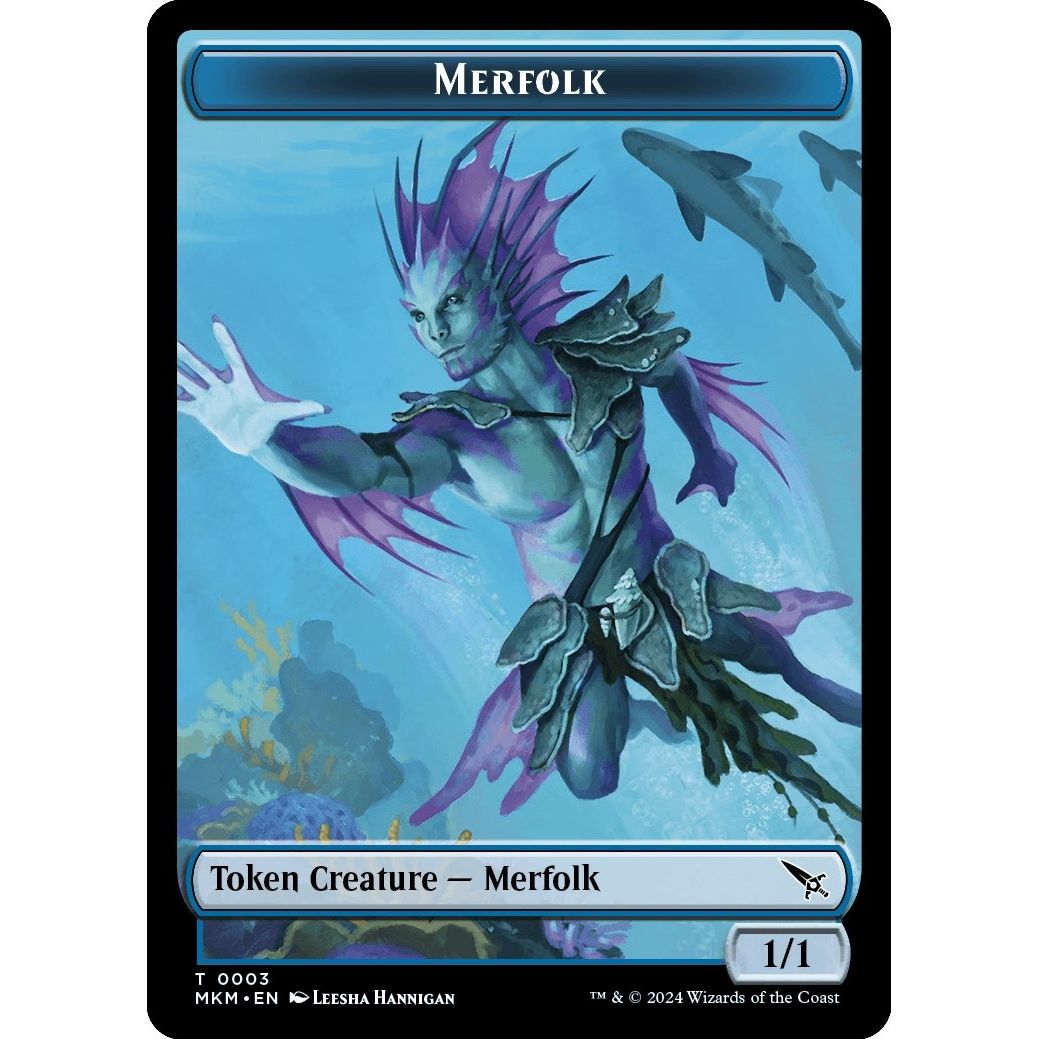 Image for Merfolk Token (3) (MKM) - Magic: The Gathering