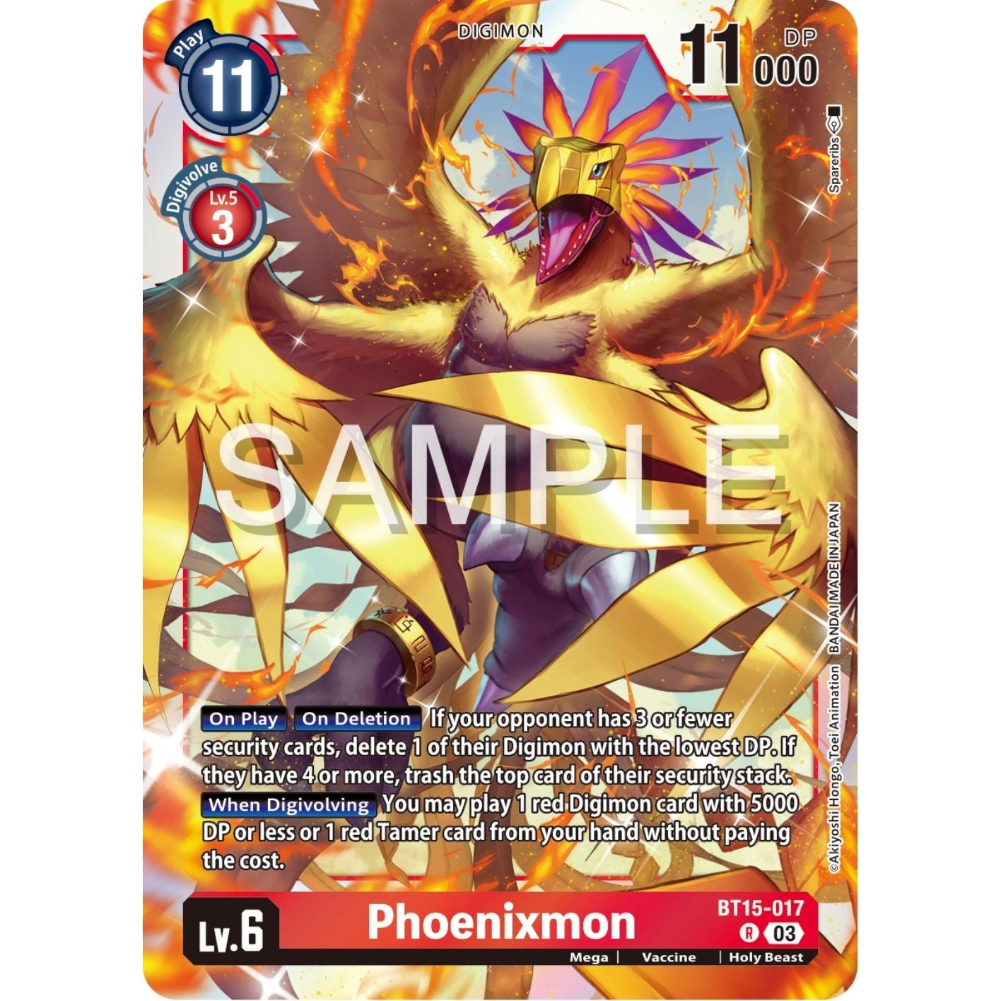 Image for Phoenixmon (BT15-017 R) (BT15) - Digimon Card Game