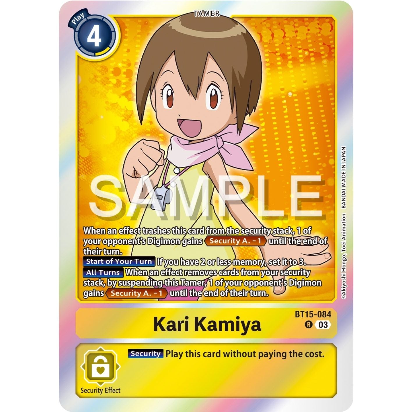 Image for Kari Kamiya (BT15-084 R) (BT15) - Digimon Card Game
