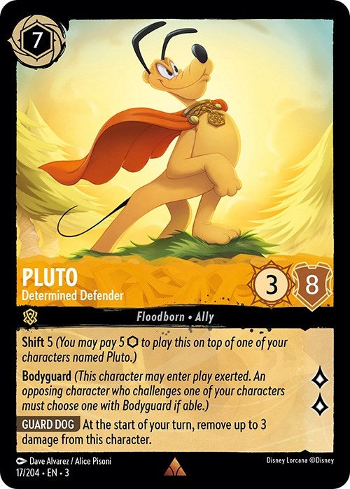 Image for Pluto - Determined Defender (17/204) (3) - Disney Lorcana