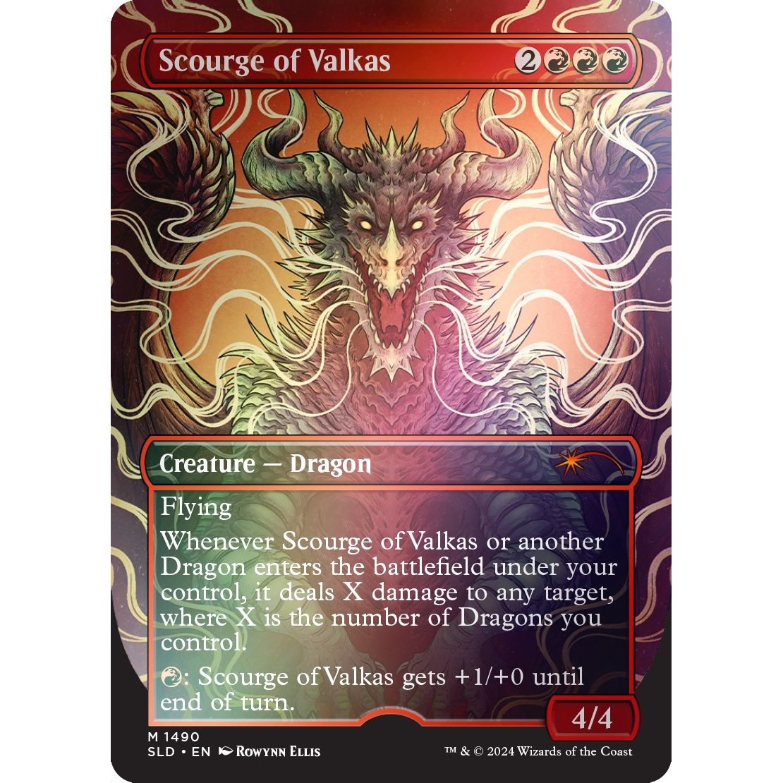 Image for Scourge of Valkas (Rainbow Foil) (1490) (SLD) - Magic: The Gathering