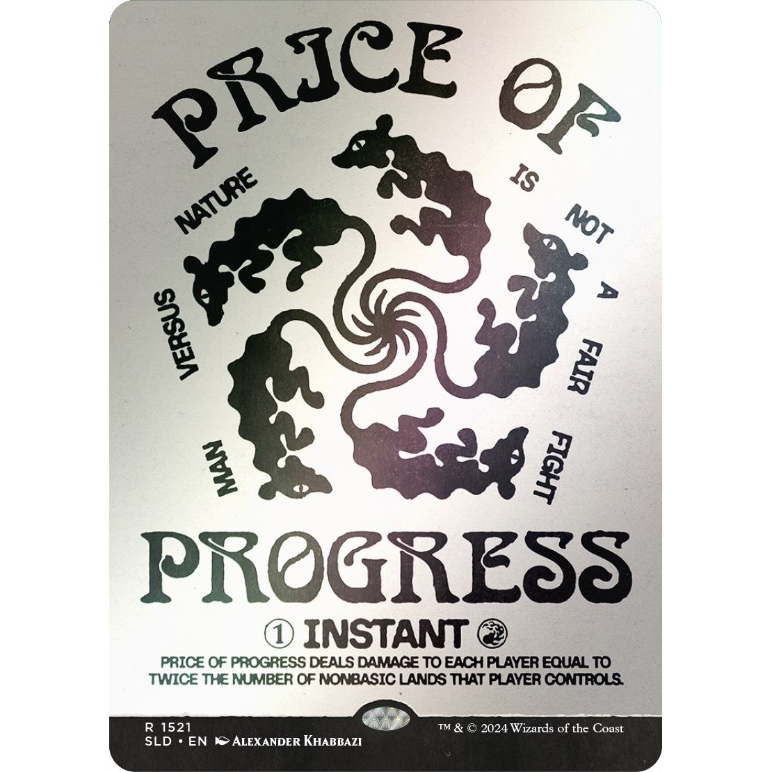 Image for Price of Progress (Rainbow Foil) (1521) (SLD) - Magic: The Gathering