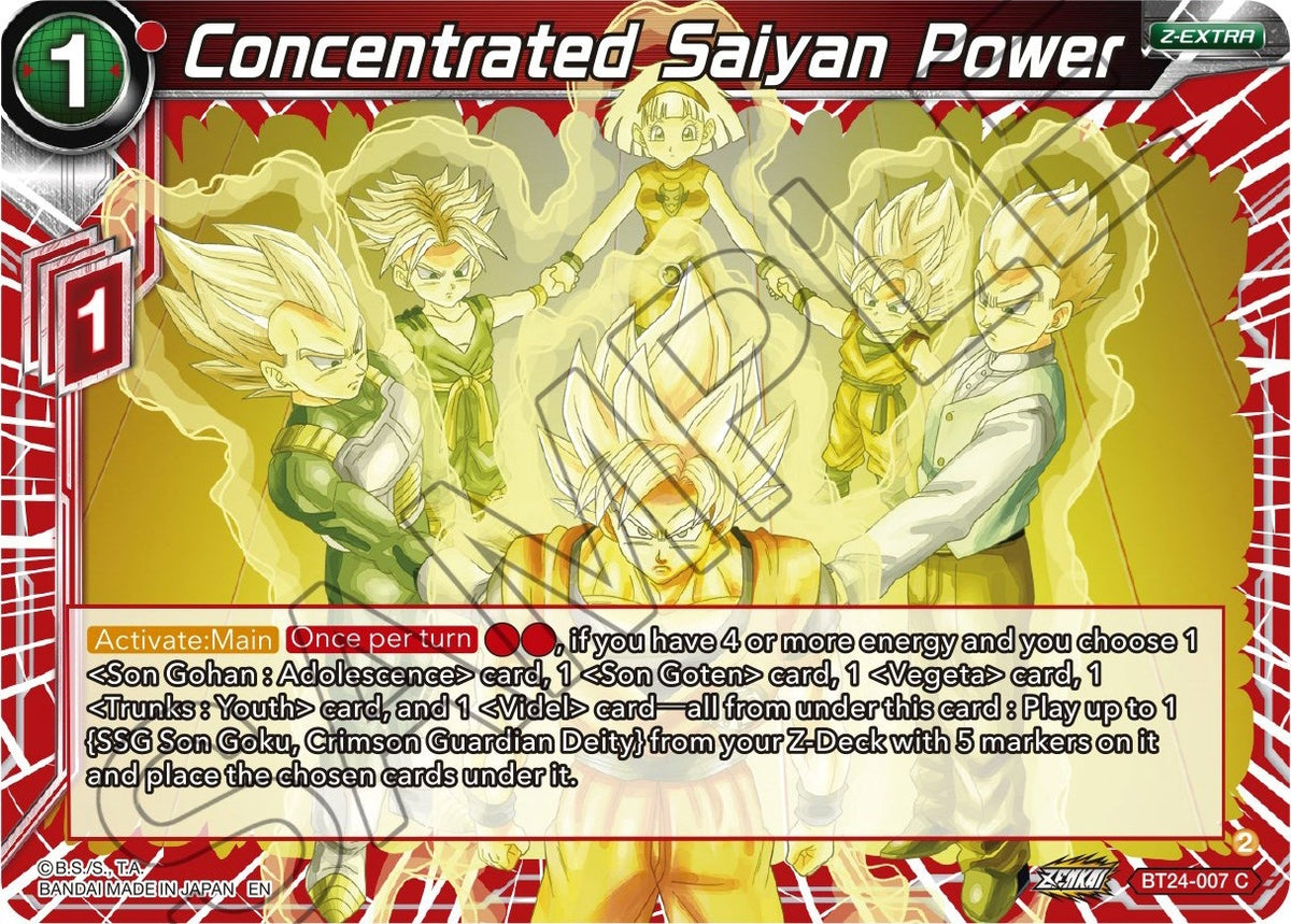 Image for Concentrated Saiyan Power (BT24-007) (BT24) - Dragon Ball Super: Masters