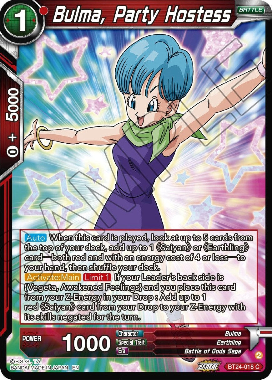 Image for Bulma, Party Hostess (BT24-018) (BT24) - Dragon Ball Super: Masters