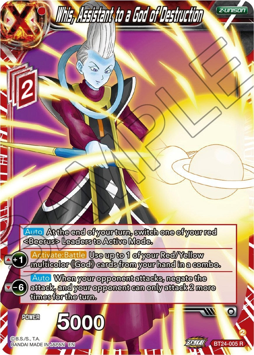 Image for Whis, Assistant to a God of Destruction (BT24-005) (BT24) - Dragon Ball Super: Masters