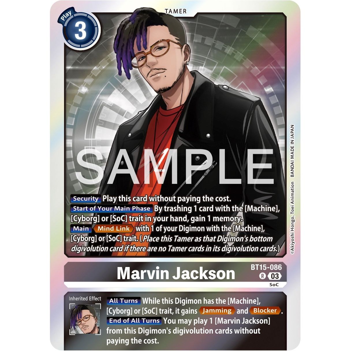 Image for Marvin Jackson (BT15-086 R) (BT15) - Digimon Card Game
