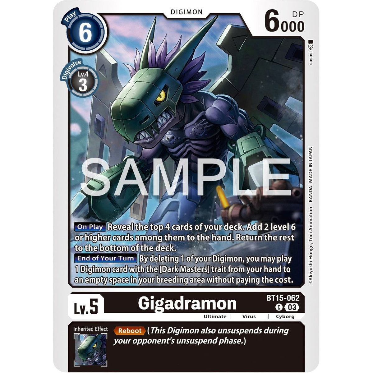 Image for Gigadramon (BT15-062 C) (BT15) - Digimon Card Game