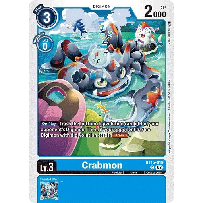 Image for Crabmon (BT15-019 C) (BT15) - Digimon Card Game