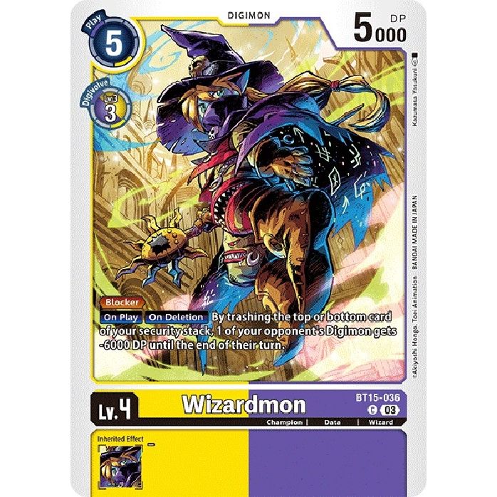 Image for Wizardmon (BT15-036 C) (BT15) - Digimon Card Game