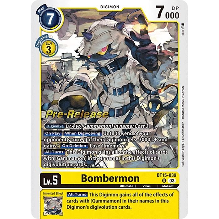 Image for Bombermon (BT15-039 U) (BT15_PR) - Digimon Card Game