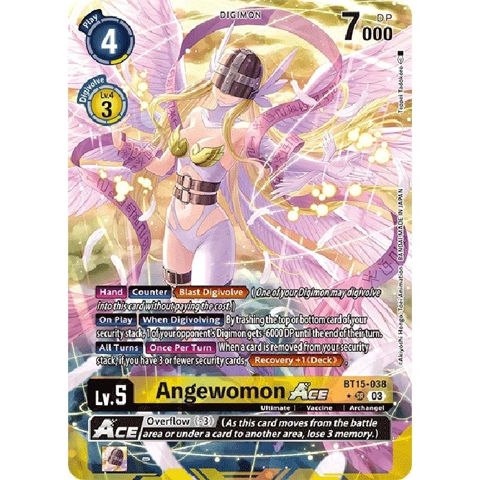 Image for Angewomon ACE (Alternate Art) (BT15-038 SR) (BT15) - Digimon Card Game
