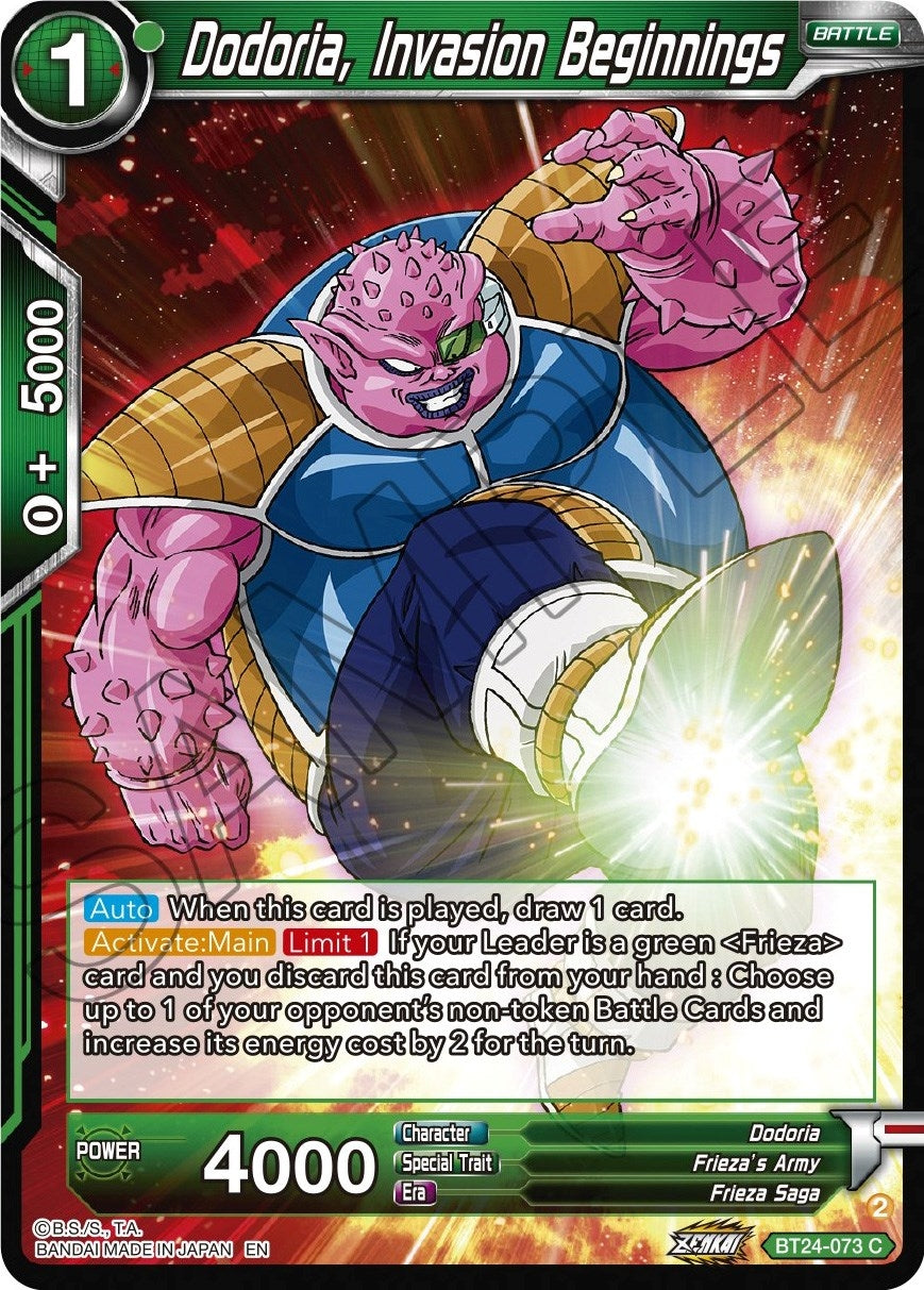 Image for Dodoria, Invasion Beginnings (BT24-073) (BT24) - Dragon Ball Super: Masters