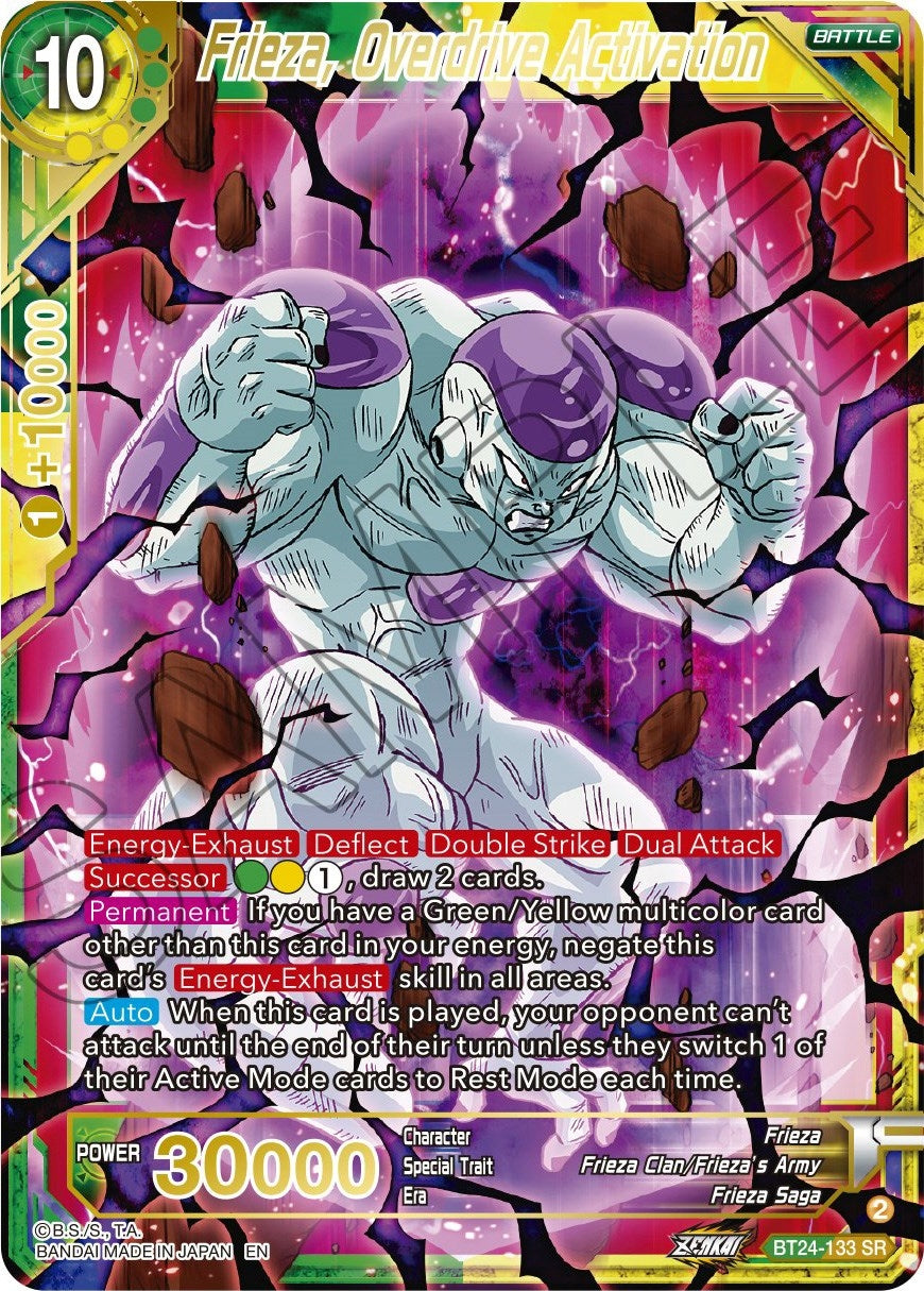 Image for Frieza, Overdrive Activation (BT24-133) (BT24) - Dragon Ball Super: Masters