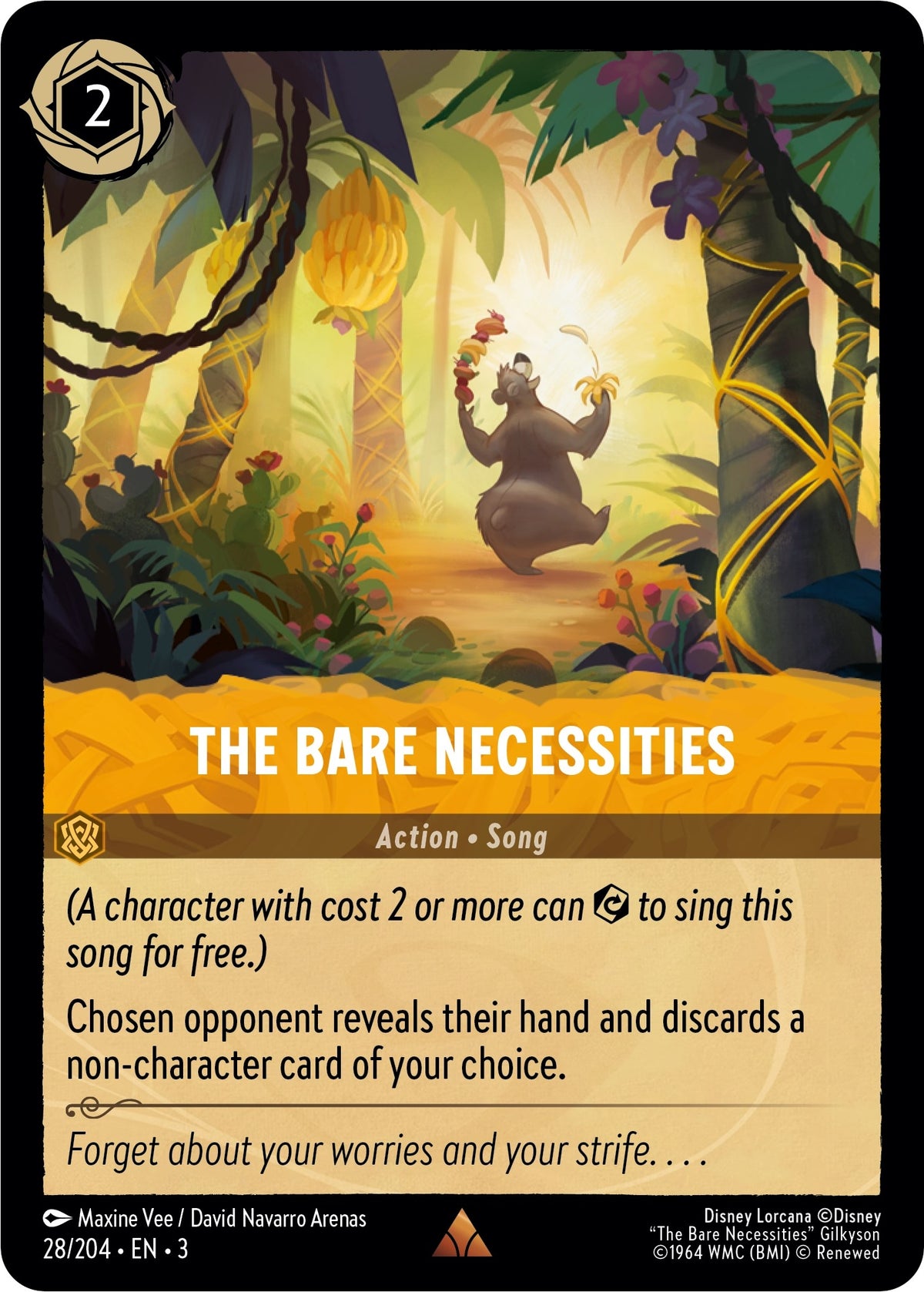 Image for The Bare Necessities (28/204) (3) - Disney Lorcana
