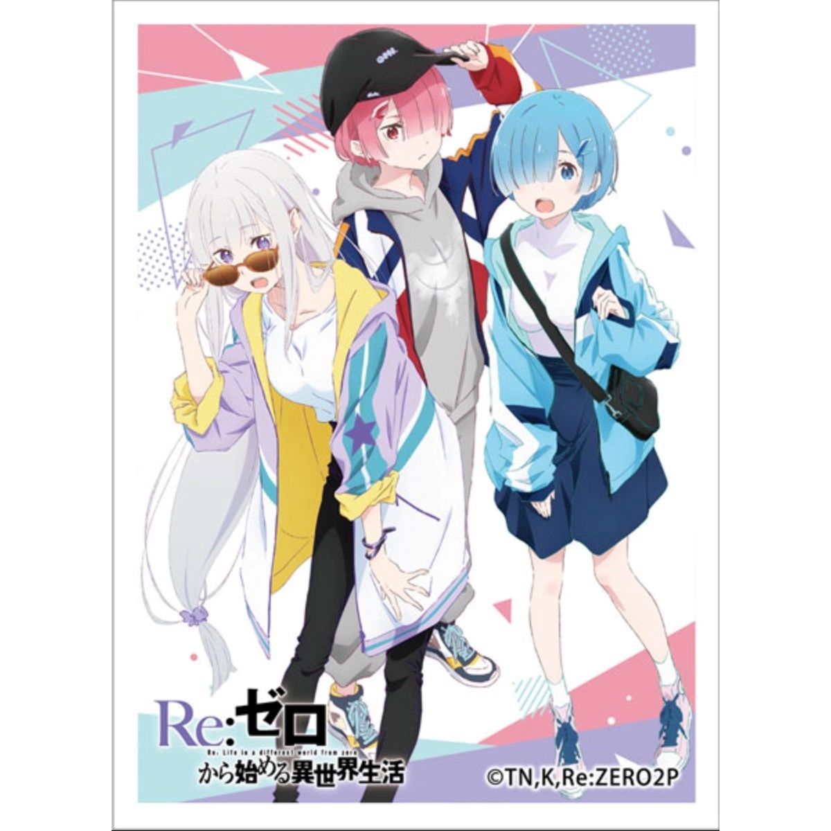 Image for Curtain Damashii: Re: ZERO -Starting Life in Another World - Emilia & Ram & Rem (65-Sleeves) - Card Sleeves