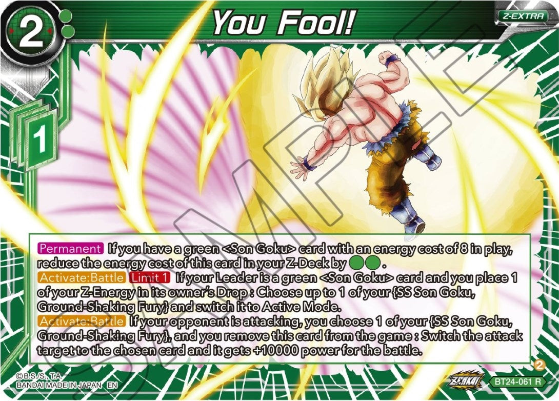Image for You Fool! (BT24-061) (BT24) - Dragon Ball Super: Masters