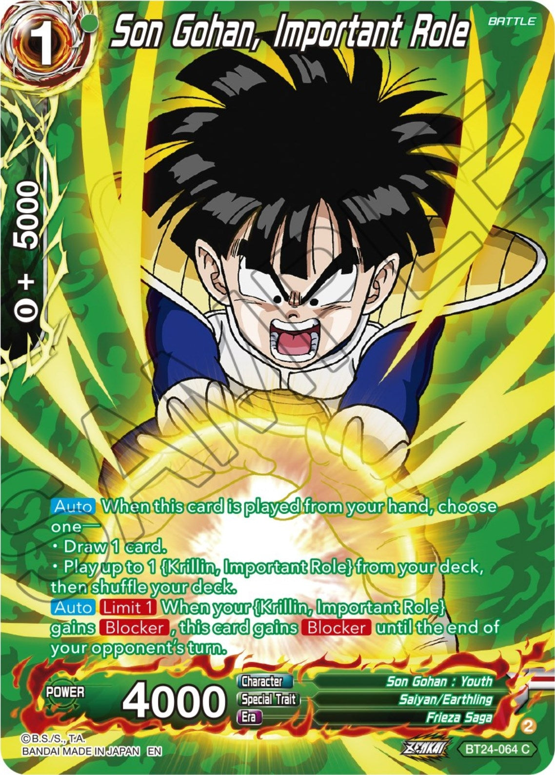 Image for Son Gohan, Important Role (Collector Booster Silver) (BT24-064) (BT24) - Dragon Ball Super: Masters