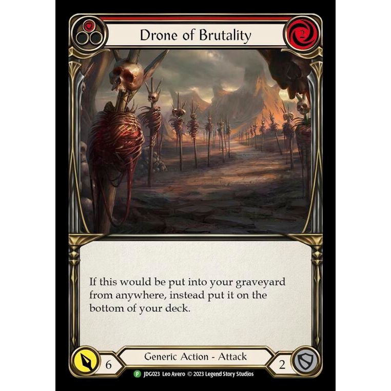 Image for Drone of Brutality (Red) - JDG023 (JDG023) (PR) - Flesh and Blood TCG
