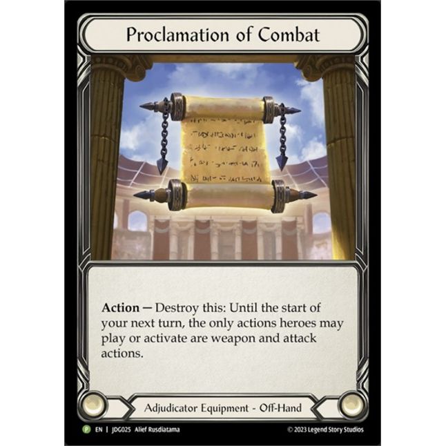 Image for Proclamation of Combat - JDG025 (JDG025) (PR) - Flesh and Blood TCG