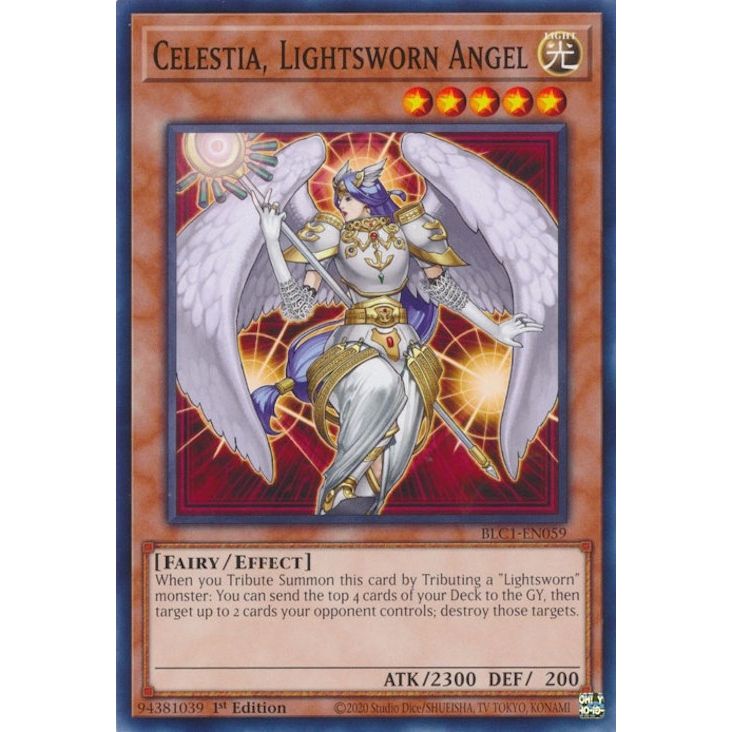 Image for Celestia, Lightsworn Angel (BLC1-EN059) (BLC1) - YuGiOh