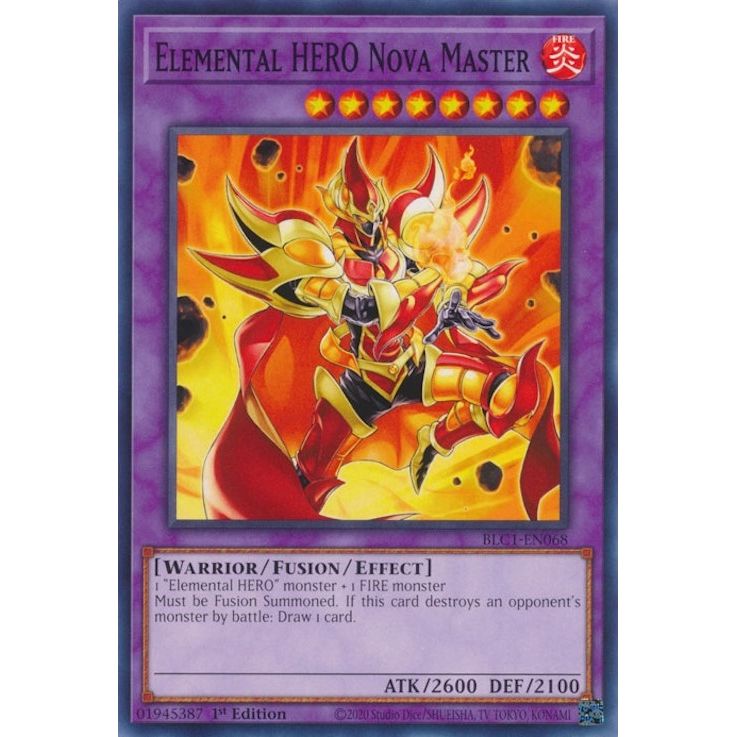 Image for Elemental HERO Nova Master (BLC1-EN068) (BLC1) - YuGiOh