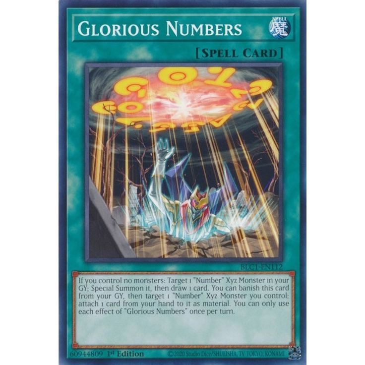 Image for Glorious Numbers (BLC1-EN112) (BLC1) - YuGiOh