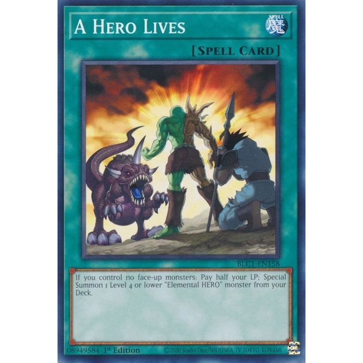 Image for A Hero Lives (BLC1-EN158) (BLC1) - YuGiOh