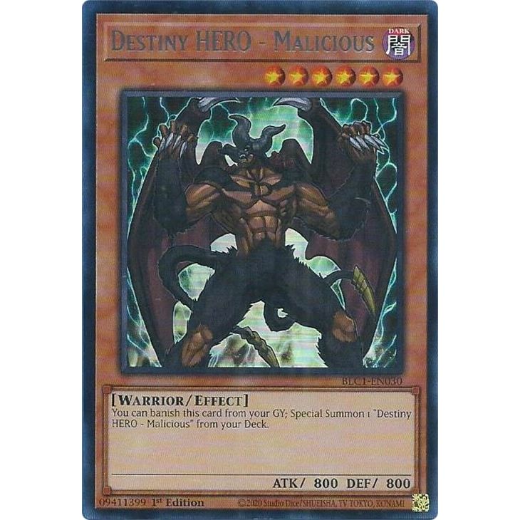 Image for Destiny HERO - Malicious (Silver) (BLC1-EN030) (BLC1) - YuGiOh